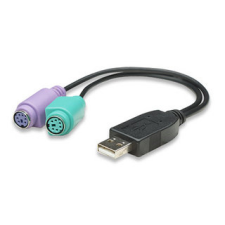 MANHATTAN Hi-Speed USB 2.0 --> PS/2 konverter, dupla audió/videó kellék, kábel és adapter