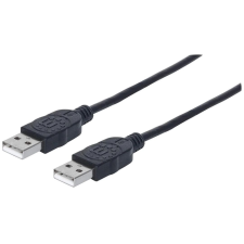 MANHATTAN Hi-Speed USB A Device Cable 1m Black 353892 kábel és adapter