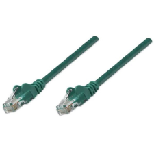MANHATTAN Kábel - U/UTP Patch (RJ45 to RJ45, Cat6, 1m, Zöld) kábel és adapter