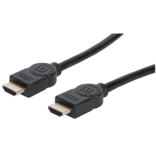 MANHATTAN Rendkívül nagy sebességű HDMI kábel 1m Fekete kábel és adapter