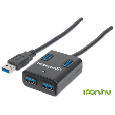 MANHATTAN SuperSpeed USB 3.0 Hub 162302 hub és switch