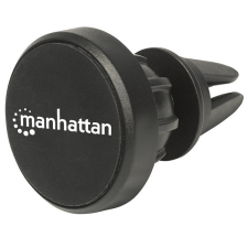 MANHATTAN Telefon tartó Autós - Autó szellőző rácsára rakható, mágneses telefon tartó, Fekete mobiltelefon kellék