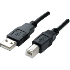 MANHATTAN USB 2.0 kábel [1x USB 2.0 dugó A - 1x USB 2.0 dugó B] 3 m fekete Manhattan 756614 (333382-CG) kábel és adapter