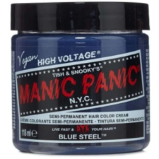 Manic Panic Festék, Félig tartós, Közvetlen Színezés, 118 ml, blue steel hajfesték, színező
