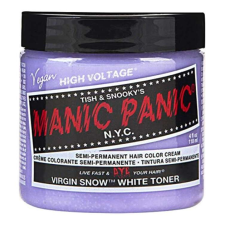 Manic Panic hajfesték, félig tartós, közvetlen, 118 ml, Virgin Snow toner lila hajfesték, színező
