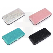  Manikűrkészlet tokban glitterekkel manikűr készlet