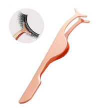 Manishop Műszempilla applikátor csipesz RoseGold műszempilla kellék