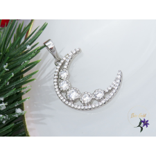  Manka Xuping antiallergén hold alakú medál-rodium medál