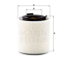 MANN FILTER MANN FILTER C 15 008 Levegőszűrő, C15008