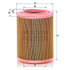 MANN FILTER MANN FILTER C 18 003 Levegőszűrő, C18003