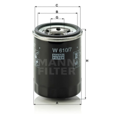 MANN FILTER MANN FILTER W610/7 Olajszűrő, W610/7 olajszűrő