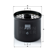 MANN FILTER Üzemanyagszűrő 565P917X - Hyster üzemanyagszűrő