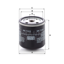 MANN FILTER Üzemanyagszűrő 565WK712.2 - Hürlimann üzemanyagszűrő
