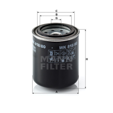 MANN FILTER Üzemanyagszűrő 565WK818.80 - Hitachi üzemanyagszűrő