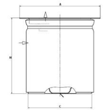 MANN-FILTER Üzemanyagszűrő MANN-FILTER WK 8030 üzemanyagszűrő