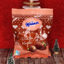  Manner Winter Kugeln karácsonyi kakaós golyók egész mogyoróval 120g csokoládé és édesség