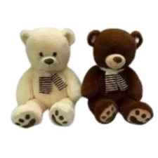 Manninger Plüssmackó sállal - 40 cm, többféle plüssfigura