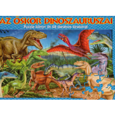 Manó Könyvek Az őskor dinoszauruszai - Puzzle-könyv öt 48 darabos kirakóval - Garry Fleming antikvárium - használt könyv