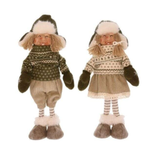  Manó sapkában fiú,lány 15x9x26cm 2 féle/db karácsonyi dekoráció