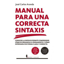  MANUAL PARA UNA CORRECTA SINTAXIS – JOSE CARLOS ARANDA idegen nyelvű könyv
