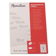 Manutan A4-es öntapadós címkék irodai kellék
