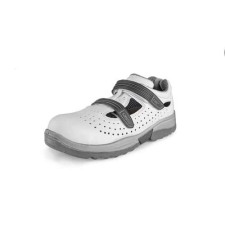 Manutan Acél orrú szandál PINE S1, perforált, fehér, 37-es méret munkavédelmi cipő