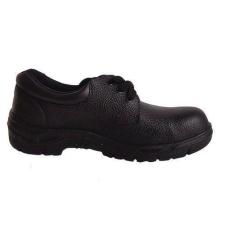 Manutan bőr munka félcipő acél orrbetéttel, fekete, méret: 40 munkavédelmi cipő