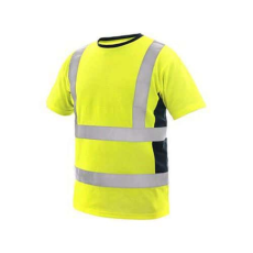 Manutan EXETER póló, figyelmeztető, férfi, sárga, 5XL-es méret