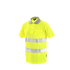 Manutan Férfi fényvisszaverő póló DOVER, sárga, 2XL-es méret