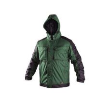 Manutan Férfi téli kabát IRVINE, zöld-fekete, 2XL-es méret