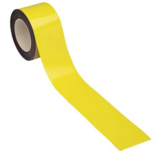 Manutan mágnesszalag polcállványokra, 10 m, sárga, szélessége 80 mm bútor