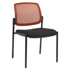 Manutan Ritz konferencia székek, kétdarabos készlet, fekete/piros tárgyalószék