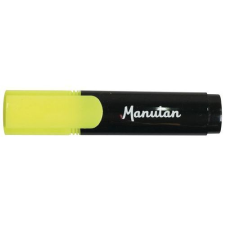 Manutan szövegkiemelő, sárga filctoll, marker