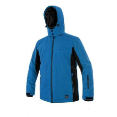 Manutan VEGAS kabát, téli, férfi, kék-fekete, M-es méret