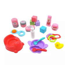 Manyuk Toys Babaápolási kiegészítők - 14-db-os szett játékbaba felszerelés
