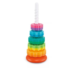 Manyuk Toys Csavaros toronyépítő játék, színes - 7 db-os barkácsolás, építés