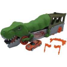 Manyuk Toys Dinó formájú autóhordozó és kilöv&#337; - 35 cm autópálya és játékautó