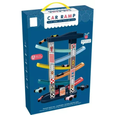 Manyuk Toys Hat emeletes autócsúszka kisautókkal autópálya és játékautó