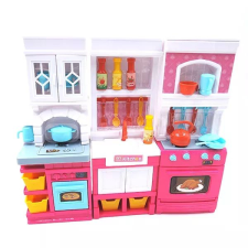Manyuk Toys Mini konyha szett fény- és hanghatásokkal - 26 cm játékbaba felszerelés