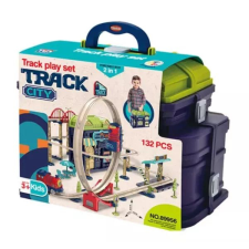 Manyuk Toys Összeépíthető autópálya hanghatásokkal - 132 db-os autópálya és játékautó