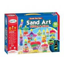 Manyuk Toys Sötétben világító homok üvegdísz készítő - 10 db-os kreatív és készségfejlesztő