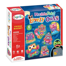 Manyuk Toys Sötétben világító hűtőmágneskészítő szett - Baglyok kreatív és készségfejlesztő