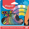 MAPED Aszfaltkréta, MAPED "Color'Peps", 6 különböző szín