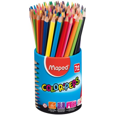 MAPED Color`Peps színes ceruza készlet, háromszögletű, ceruzatartó színes ceruza
