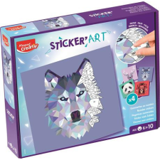 MAPED CREATIV Kreatív matricás készlet, MAPED CREATIV &quot;Sticker&#039; Art&quot;, állatok kreatív és készségfejlesztő