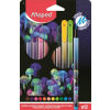 MAPED Filctoll készlet, 0,8 mm, kimosható, MAPED "Deepsea Paradise", 12 különböző szín