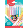 MAPED Filctoll készlet, 2,8 mm, kimosható, MAPED  "Color`Peps Pastel", 10 különböző pasztell szín