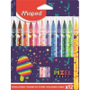 MAPED Filctoll készlet, 2,8 mm, kimosható, MAPED "Pixel Party", 12 különböző szín