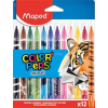 MAPED Filctoll készlet, 2,8 mm, kimosható, MAPED "Color'Peps Animals", 12 különböző szín