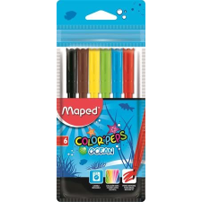 MAPED Filctoll készlet, 2 mm, kimosható,  "Color`Peps Ocean", 6 különböző szín filctoll, marker